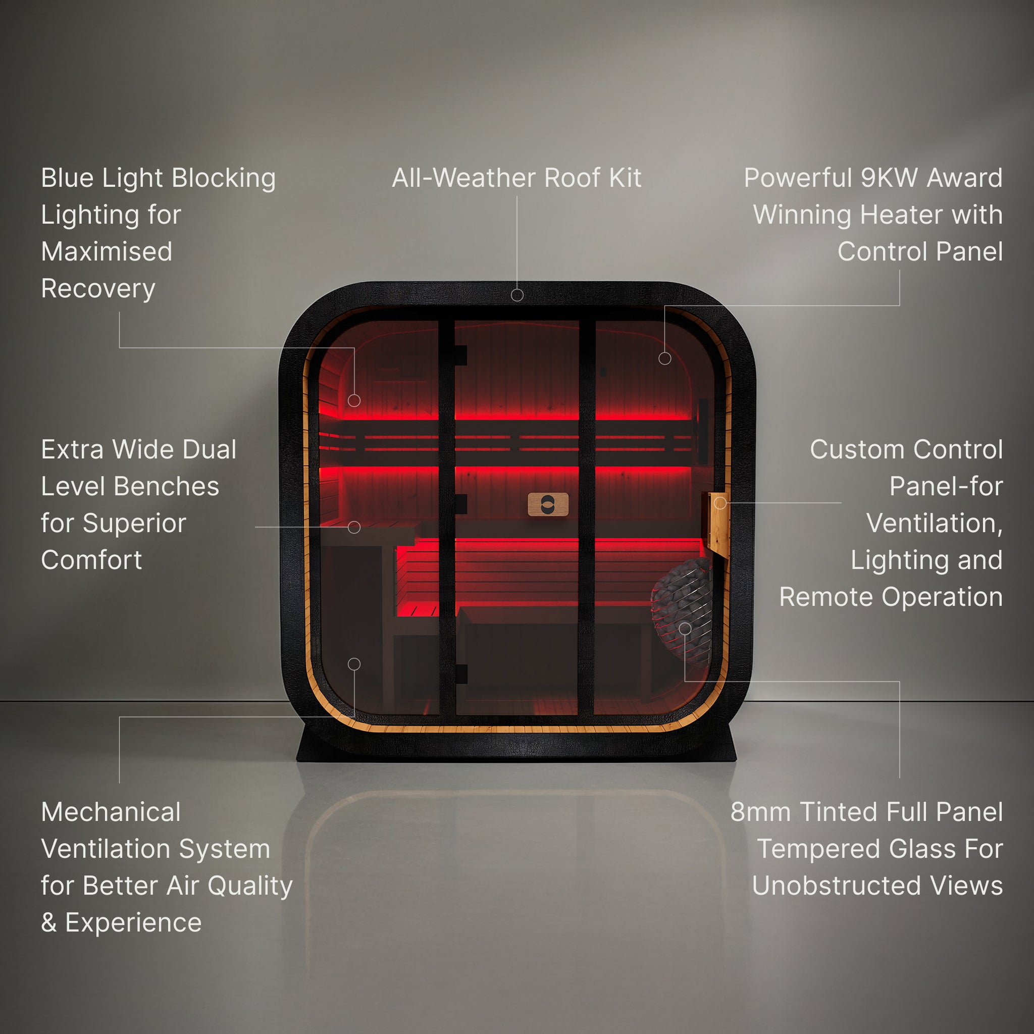 The Genesis Non-Toxic Traditional Home Sauna