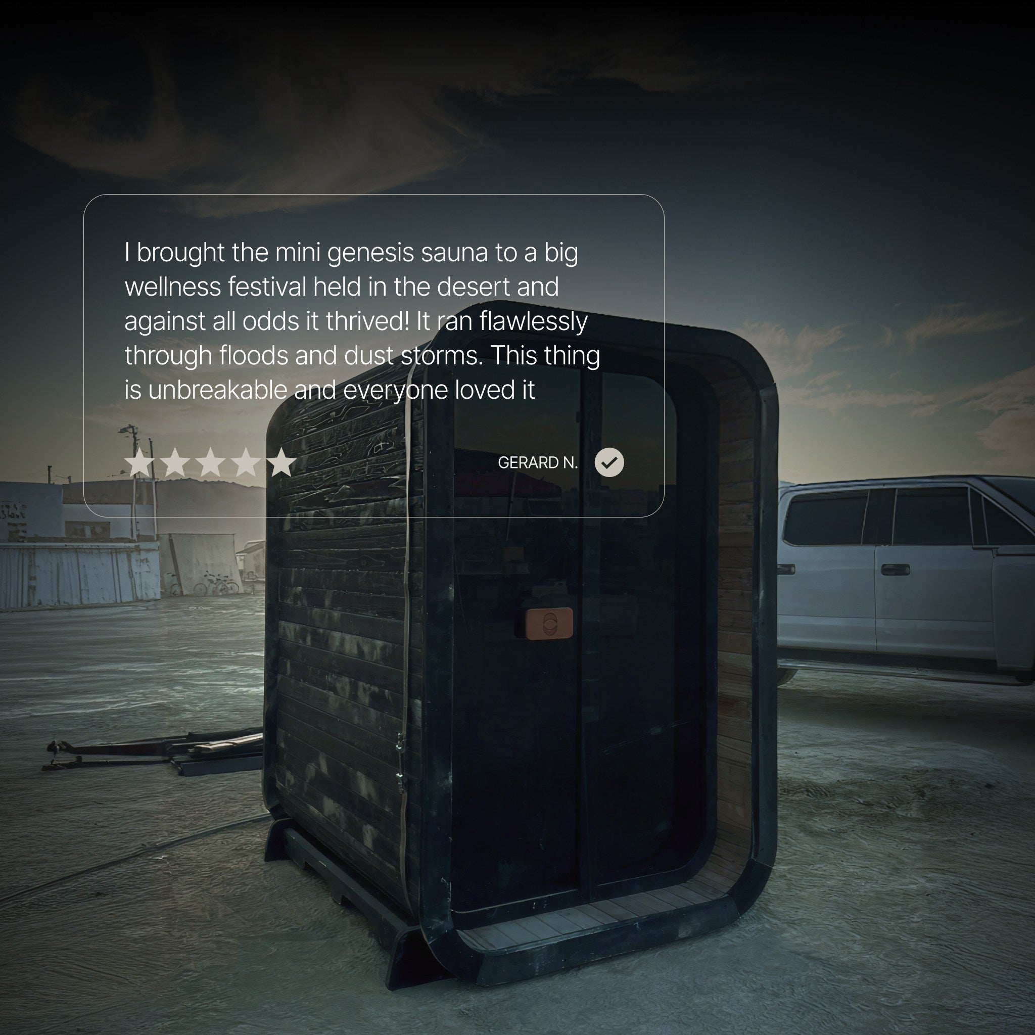 The Genesis Mini Non-Toxic Traditional Home Sauna