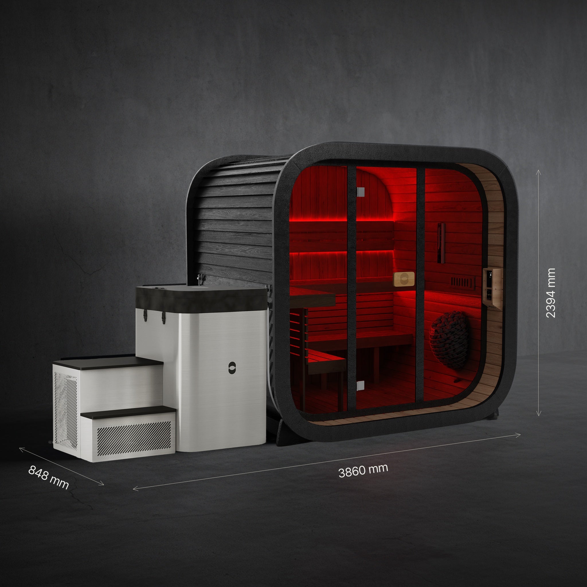 Genesis Sauna + Origin Ice Bath Contrast Pack