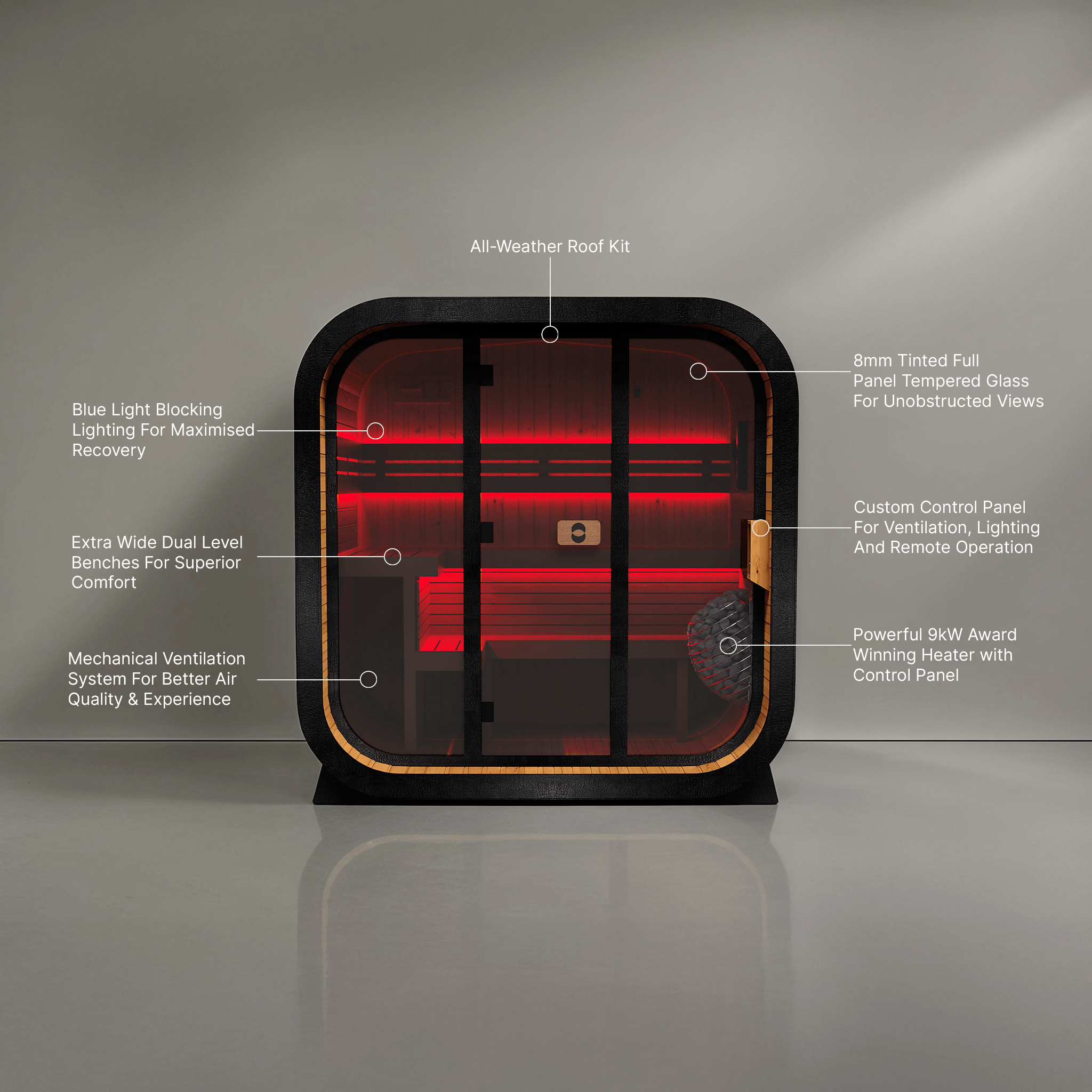 The Genesis Non-toxic Traditional Home Sauna