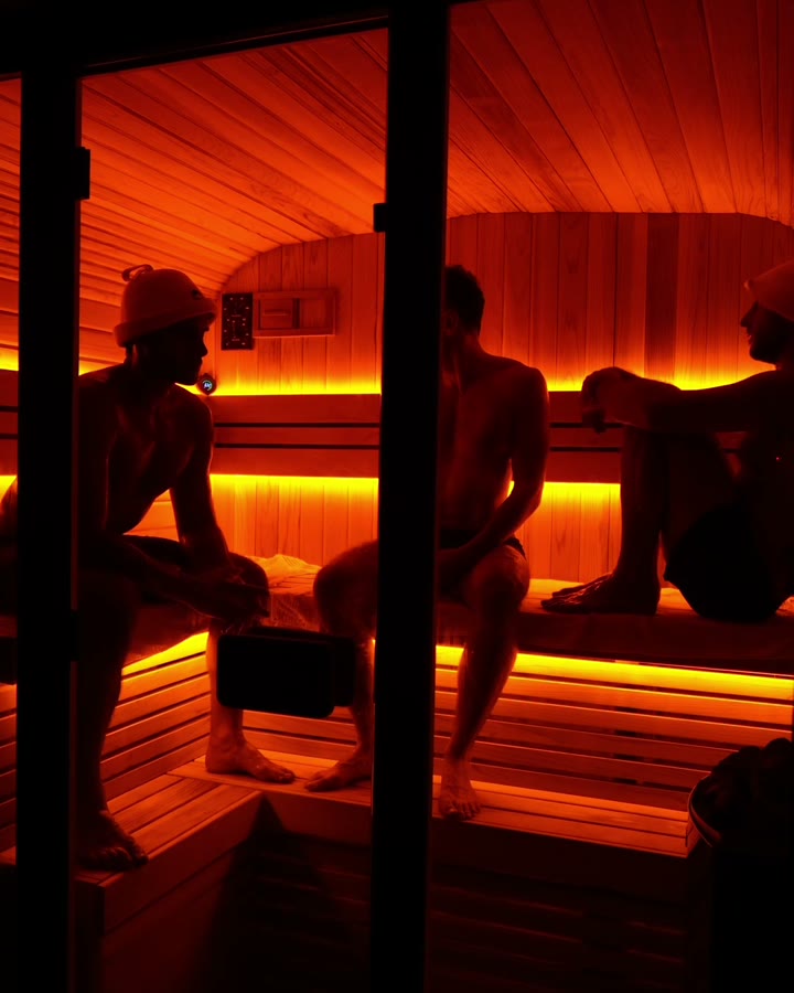 See the Genesis sauna, inside out.